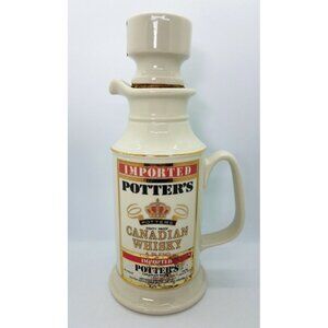 Potters Canadian Whisky Bottle Decanter Don Schreckengost 1979 Whiskey